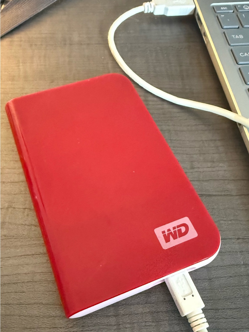 WD My Passport 400GB External Hard Drive - Red